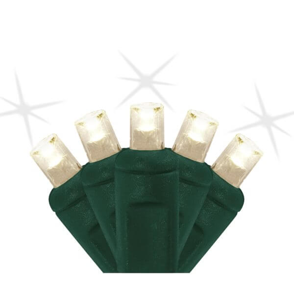 5MM 50 LIGHT LED WARM WHITE TWINKLE MINI LIGHT STRINGS