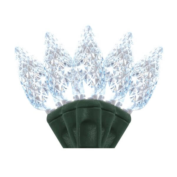 C6 100 LIGHT LED PURE WHITE CHRISTMAS LIGHTS Creative Displays