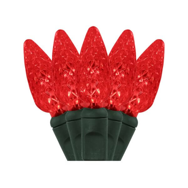 C6 50 LIGHT LED RED CHRISTMAS LIGHTS Creative Displays