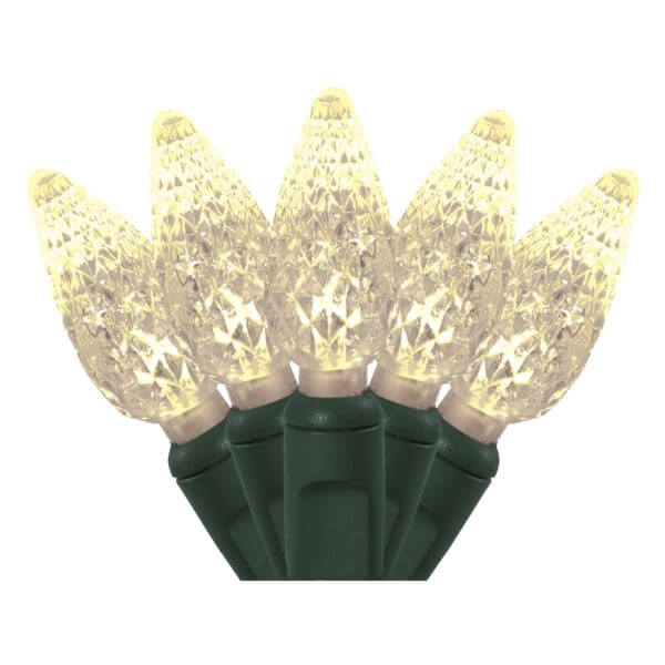 C6 50 LIGHT LED WARM WHITE CHRISTMAS LIGHTS Creative Displays