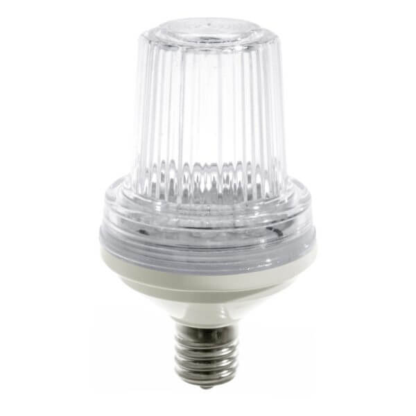 C9 LED Strobe Clear Retro Fit Bulb 10 Pack Creative Displays