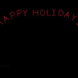 17' Happy Holidays Arch Holiday Light Display