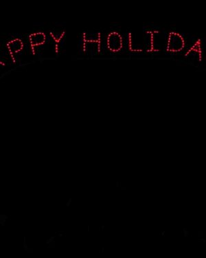 17' Happy Holidays Arch Holiday Light Display