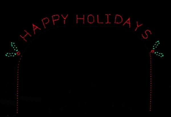 17' Happy Holidays Arch Holiday Light Display