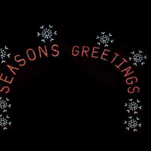 17' Seasons Greetings Arch Holiday Light Display
