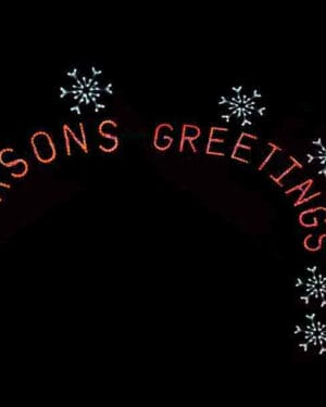 17' Seasons Greetings Arch Holiday Light Display