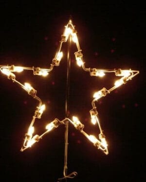 2' 5 Point Star Holiday Light Display