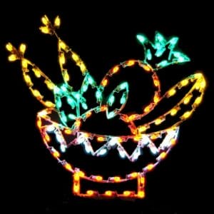 4' Fruit Basket Holiday Light Display