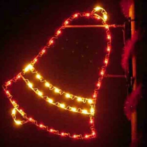 4' Silhouette Bell Holiday Light Display