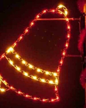 4' Silhouette Bell Holiday Light Display