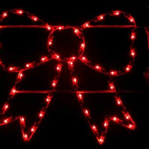 4' Silhouette Bow Holiday Light Display