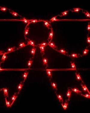 4' Silhouette Bow Holiday Light Display