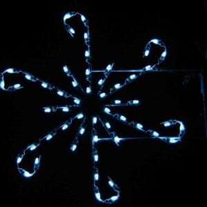 4' Curly Snowflake Holiday Light Display