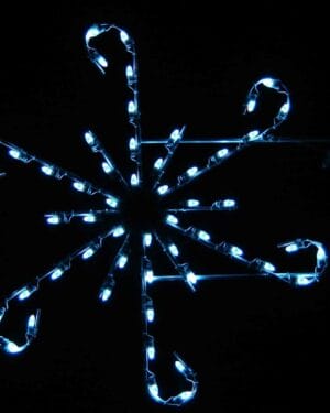 4' Curly Snowflake Holiday Light Display