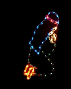 4' Shepherd Boy Kneeling Holiday Light Display