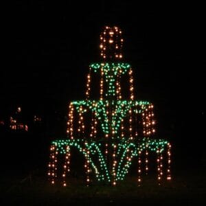 12' 4 Stage Fountain Holiday Light Display