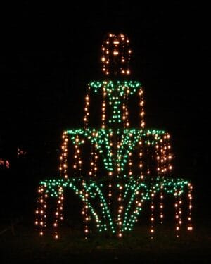 12' 4 Stage Fountain Holiday Light Display