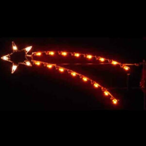 4' Silhouette Shooting Star Holiday Light Display