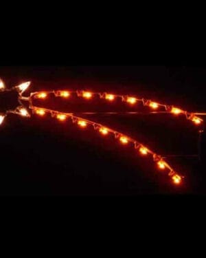 4' Silhouette Shooting Star Holiday Light Display