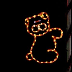 4.5' Bear Pole Mount Holiday Light Display