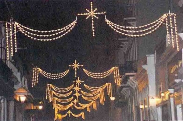 40' Starburst Swag Skyline Holiday Light Display