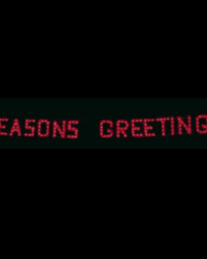 40' Seasons Greetings Skyline Holiday Light Display