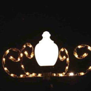 45" Scroll Lamppost Holiday Light Display