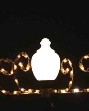 45" Scroll Lamppost Holiday Light Display