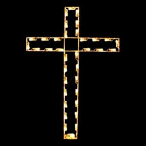 4' Cross Holiday Light Display