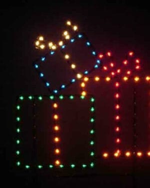 5' Cluster Of Packages Holiday Light Display