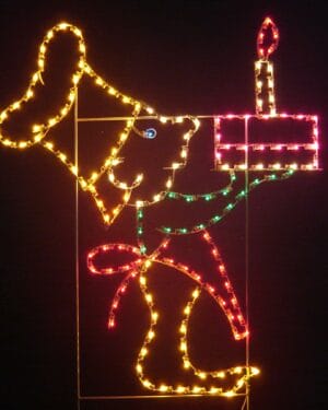 5' Elf Baker Holiday Light Display