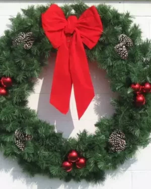 3' Deluxe Garland Building Front Wreath