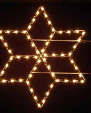 5' Silhouette Dimensional Snowflake Holiday Light Display
