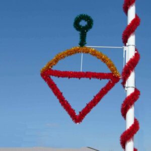 5' Garland Top Pole Mount Holiday Light Display