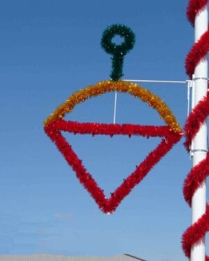 5' Garland Top Pole Mount Holiday Light Display