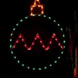 5' Silhouette Ball Ornament Holiday Light Display