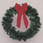 6′ Traditional Garland Wreath with Red Bow