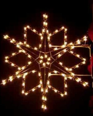 5' Silhouette Deluxe Designer Snowflake Holiday Light Display