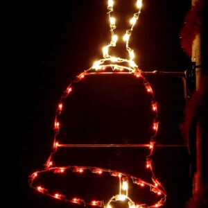 5' Silhouette Hand Bell Holiday Light Display