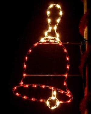 5' Silhouette Hand Bell Holiday Light Display