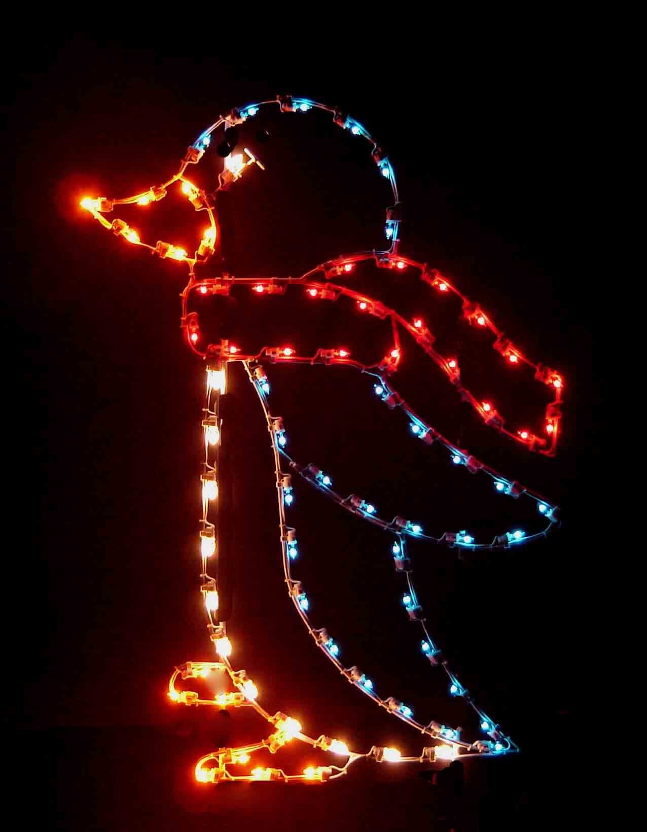 5' Penguin Holiday Light Display