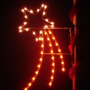 5' Silhouette Shooting Star Holiday Light Display