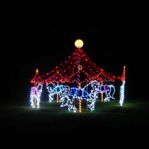 Horse Carousel Light Display