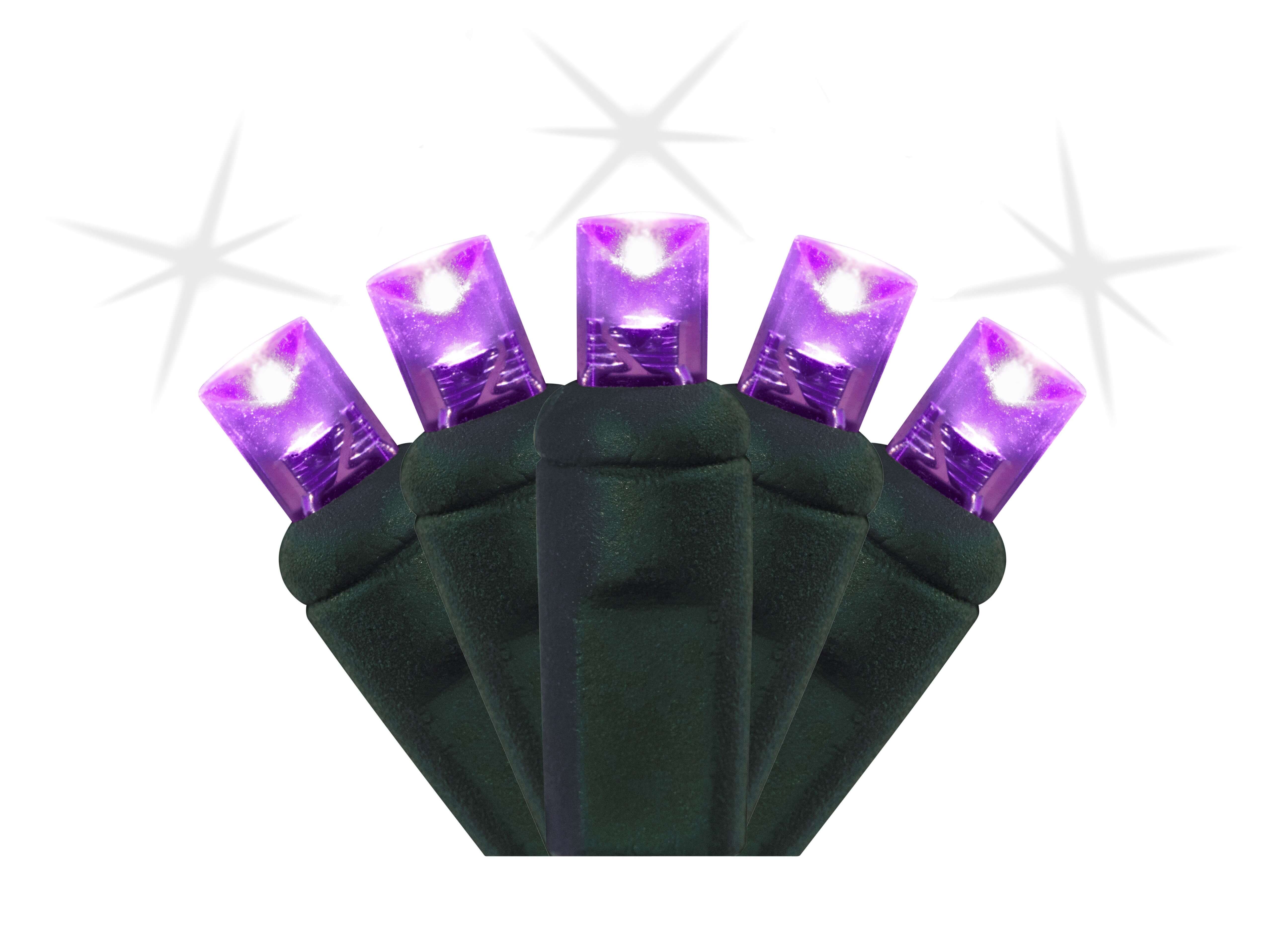 5MM 50 LIGHT LED PURPLE STROBE LIGHT STRINGS Creative Displays