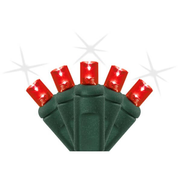 5MM 50 LIGHT LED RED STROBE LIGHT STRINGS