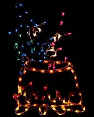 5' Witch's Brew Halloween Light Display