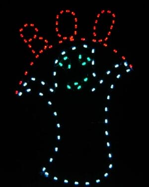 6' Boo Ghost Halloween Light Display