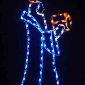 6' Blue King With Chest Holiday Light Display