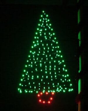 6' M6 Christmas Tree Pole Mount Holiday Light Display