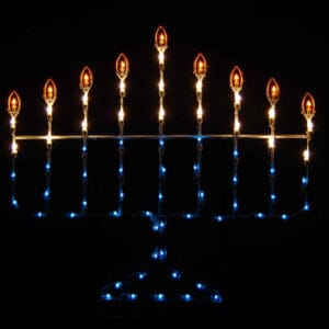 4' Menorah Holiday Light Display